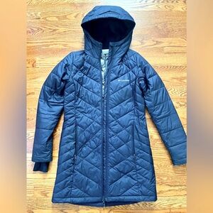 Columbia Omni Heat Navy Blue Hooded Jacket size XS